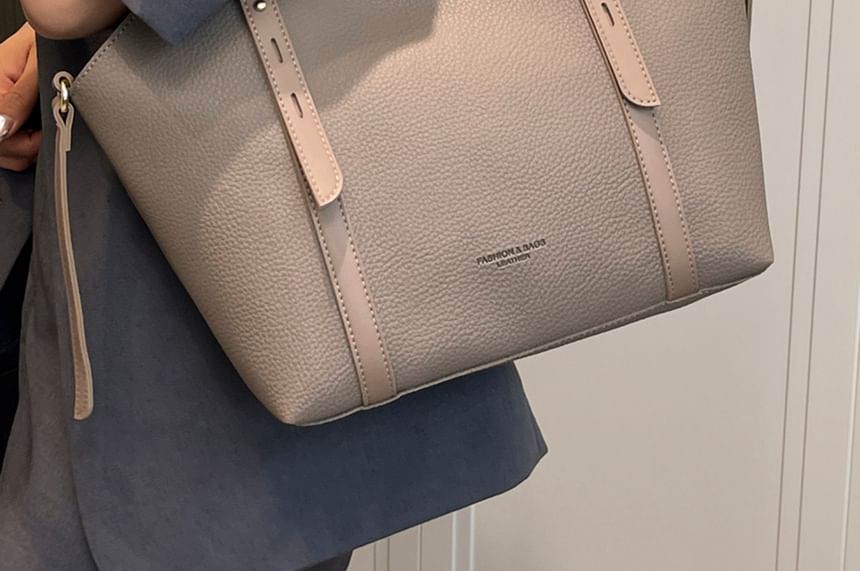 Bag Faux Tote Leather