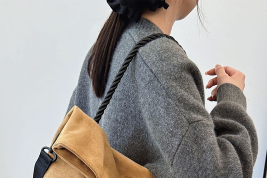 Tone Tote Suede Two Faux Bag