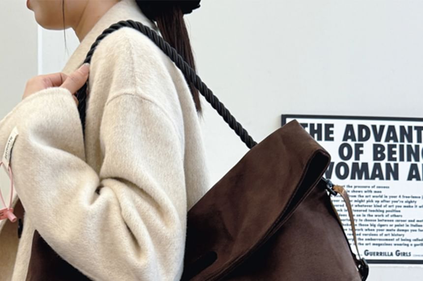 Tone Tote Suede Two Faux Bag