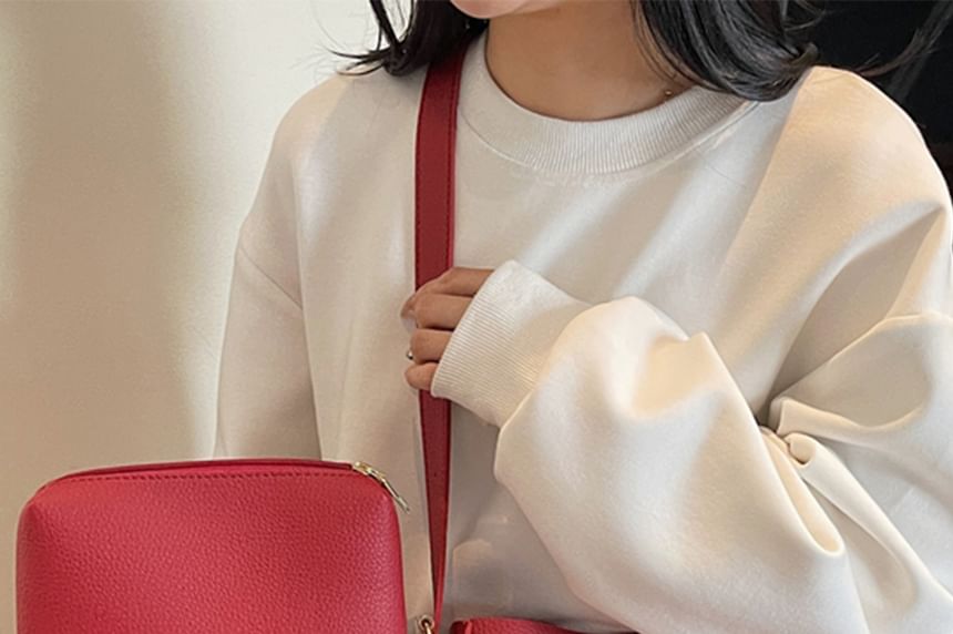 Faux Leather With Bag Pouch Shoulder