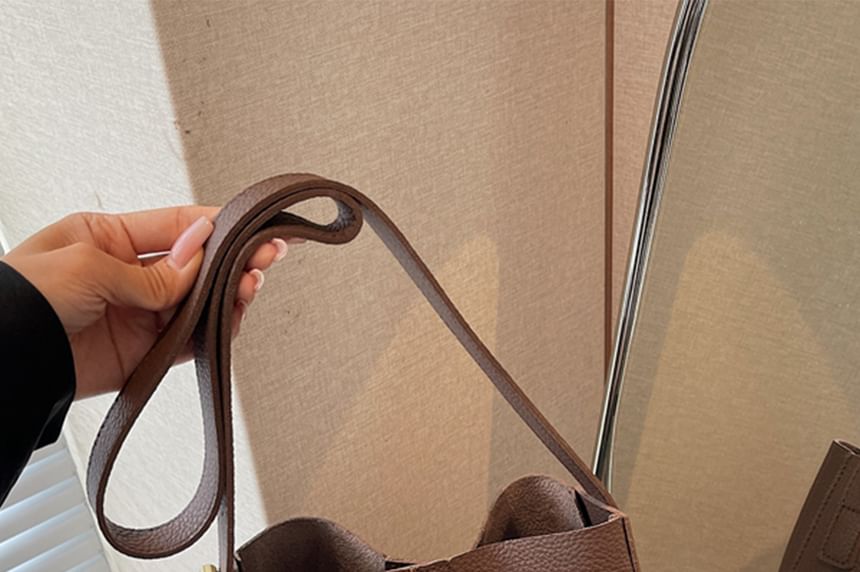 Faux Leather With Bag Pouch Shoulder