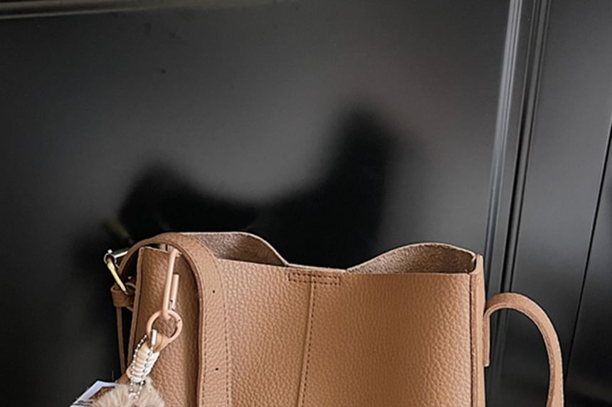 Faux Leather With Bag Pouch Shoulder