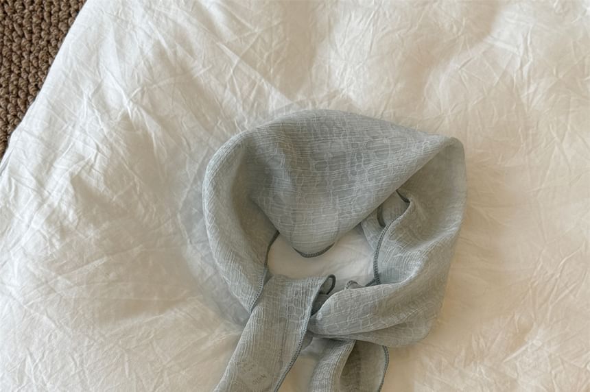 Scarf Sheer Floral Jacquard