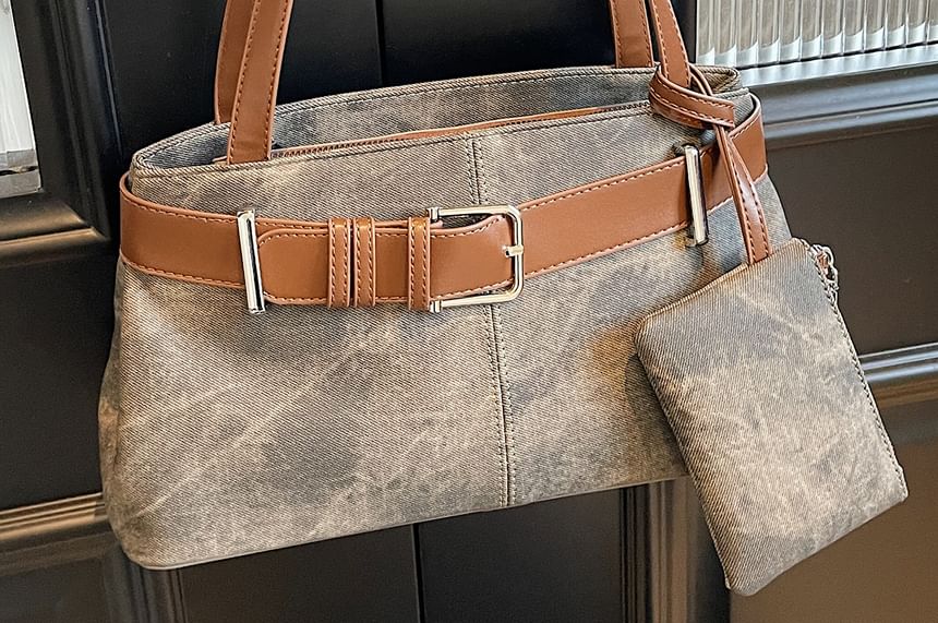 Bag Tote Pouch Belted With