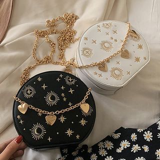 Bag Chain Embroidered Crossbody