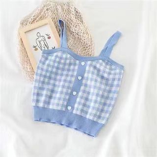 Top Plaid Cami