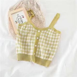 Top Plaid Cami