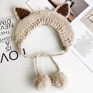 Fox Ear Knit Beanie