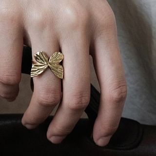 Butterfly Alloy Open Ring