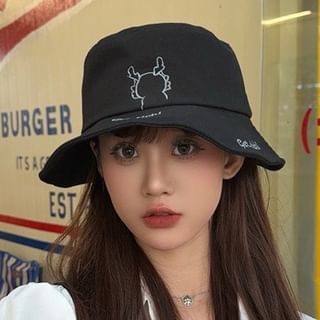 Hat Embroidered Bucket Cartoon