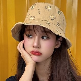 Bucket Durian Print Hat