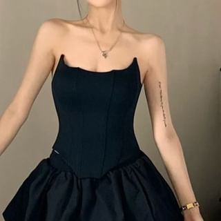 Skorts Plain Bustier / Top