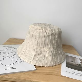 Bucket Hat Frayed Plain