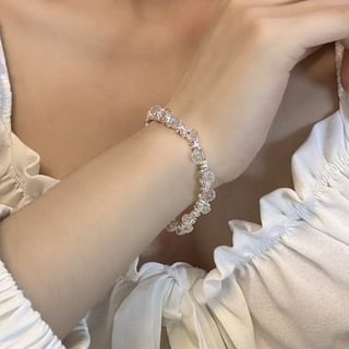 Crystal Alloy Faux Bracelet