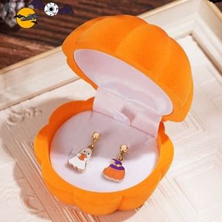 Pumpkin Box Velvet Jewelry + Phantom Halloween Earring