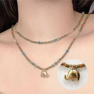 Beaded / Necklace Elephant