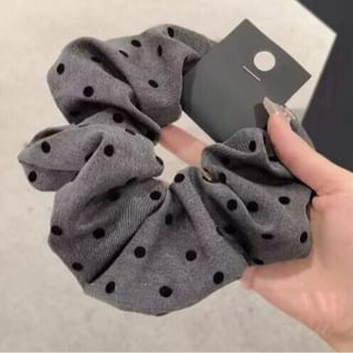 / Scrunchie Print Bow Dotted