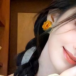 Floral Earring Stud Fabric