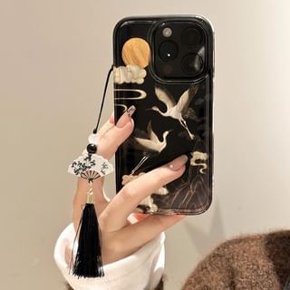 Charm Set Phone Case / Tassel Crane