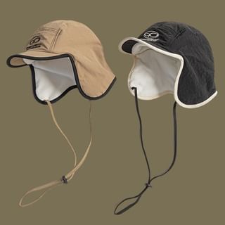 Print Trapper Hat Lettering