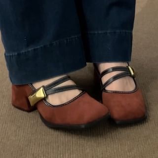 Heel Shoes Mary Chunky Jane