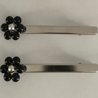 Hair Beaded Clip of Flower 2: Set