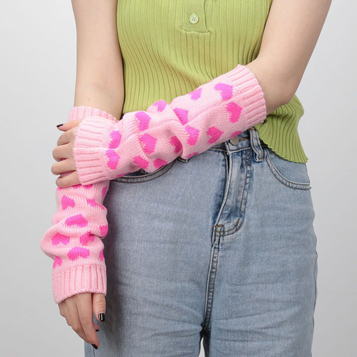 Y2K Heart Leg Warmers