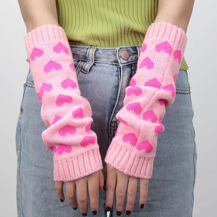 Y2K Heart Leg Warmers