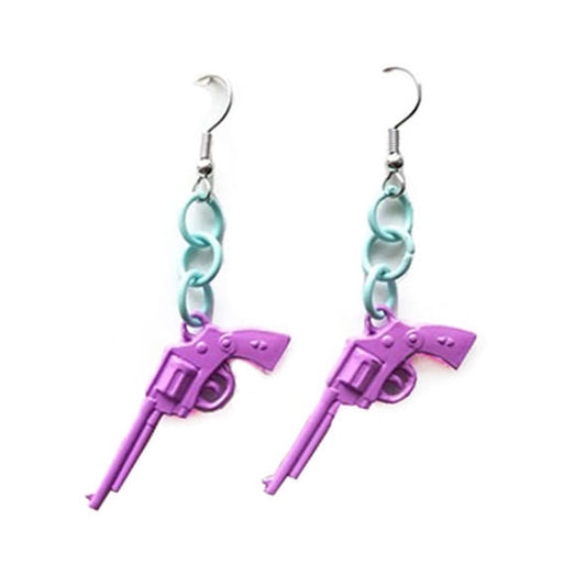 Love Roulette Gun Earrings