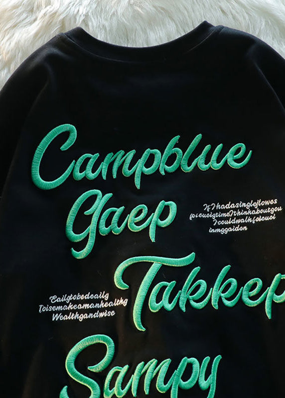 Men Apparel Modern Letter Shirts Cotton T Embroideried Apricot