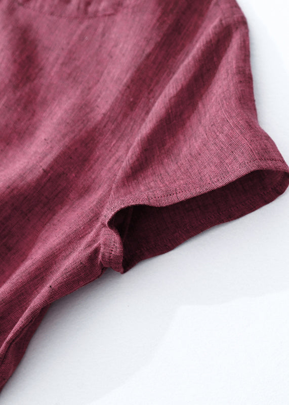 Mulberry Long Dress Modern Linen Summer Cinched