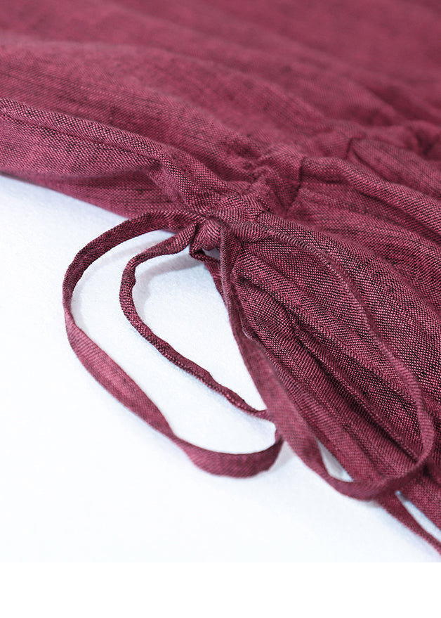 Mulberry Long Dress Modern Linen Summer Cinched