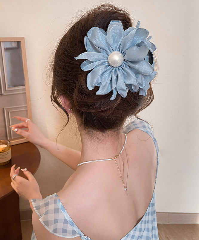 Hairpin Pink Pearl Modern Art Floral Fabric Acrylic