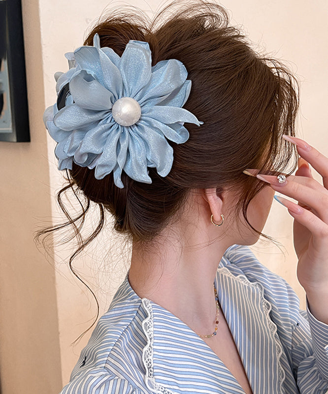 Hairpin Pink Pearl Modern Art Floral Fabric Acrylic