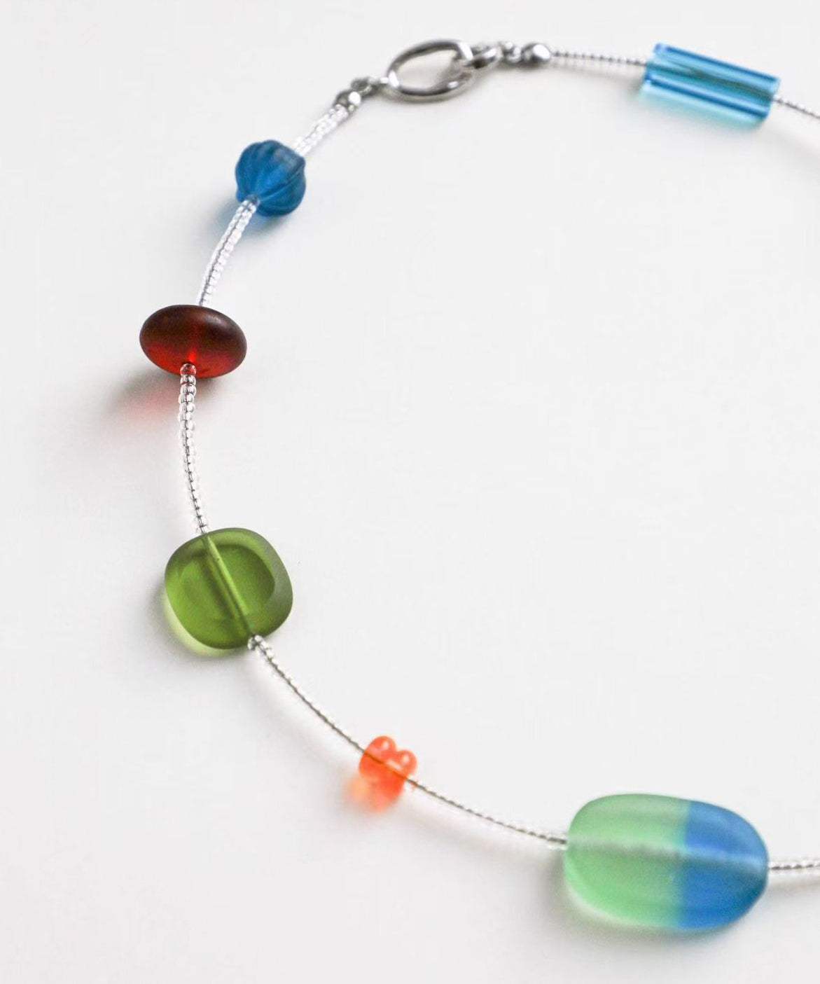 Necklace Alloy Asymmetrical Beads Modern Bead Gratuated Rainbow