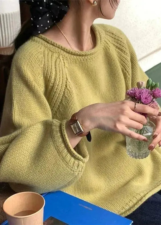 Modern Rose Oversized Cozy Knit Sweaters Spring Ada Fashion