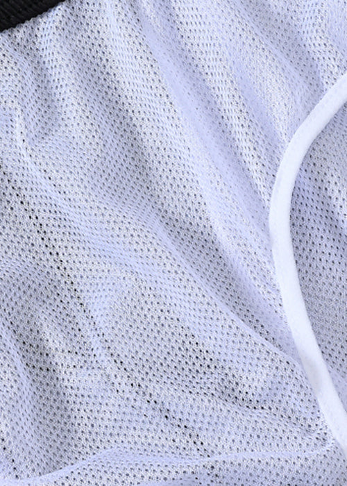 Summer Waist Mens Lace Elastic Print Cotton Shorts Black Up New