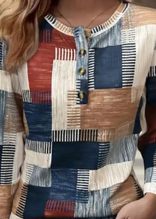 Sleeves Printed New Casual T-Shirt Cotton Long