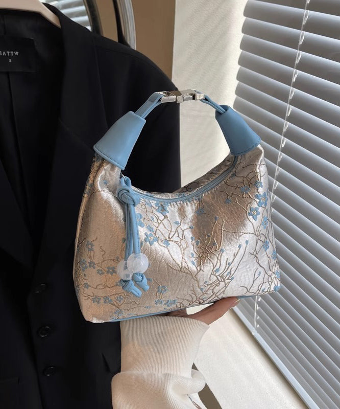 Bag New Chinese Tote Beige Embroidered Style Versatile