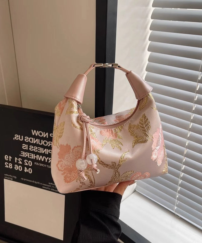 Bag New Chinese Tote Beige Embroidered Style Versatile