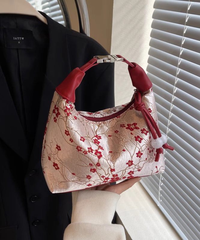 Bag New Chinese Tote Beige Embroidered Style Versatile