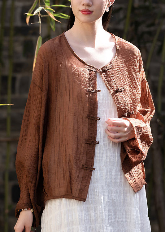 Nouveau cardigan d'été fin de style chinois LK026