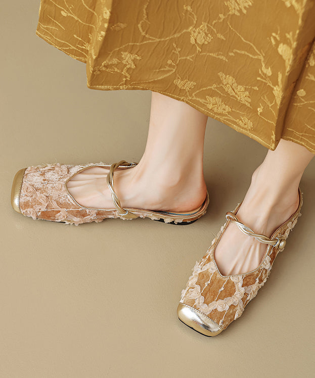 Ruffled Cowhide Leather Fashion Apricot Style New Print Chinese