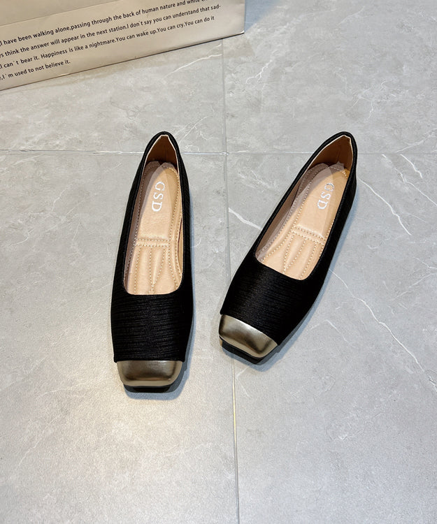 Shoes Feet Apricot Flat Silk New Versatile Comfy Splicing