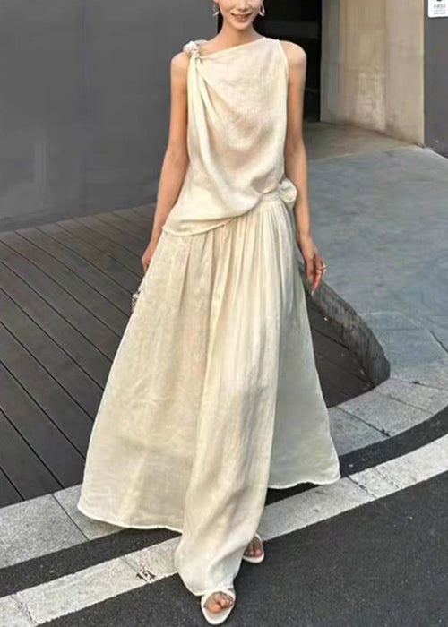 Skirts Set New Green And Two Design Tank Piece Original Linen