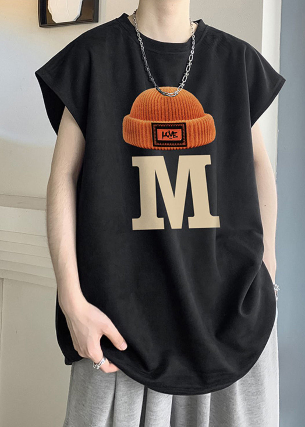 O Shirts Neck Grey Summer Cotton T Print Mens New