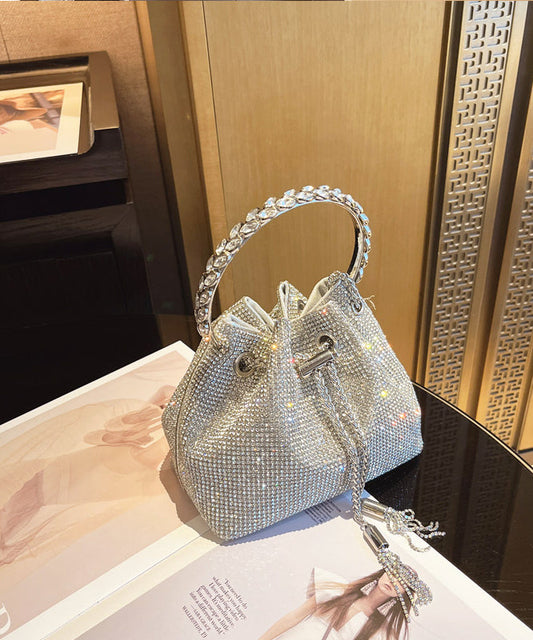 Metal Handmade Water New Glitter Pouch Diamond Studded Bag