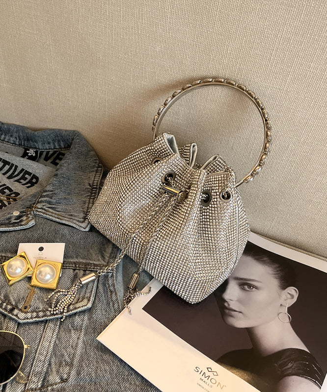 Metal Handmade Water New Glitter Pouch Diamond Studded Bag