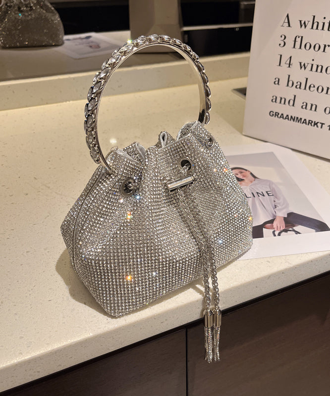 Metal Handmade Water New Glitter Pouch Diamond Studded Bag
