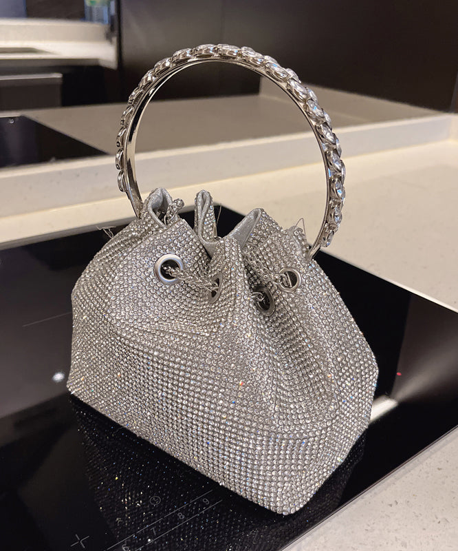 Metal Handmade Water New Glitter Pouch Diamond Studded Bag